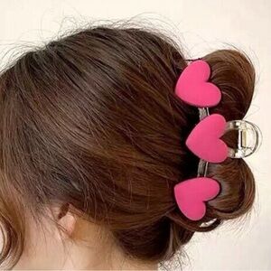 Jumbo large heart - hair claw retro claw clip gift